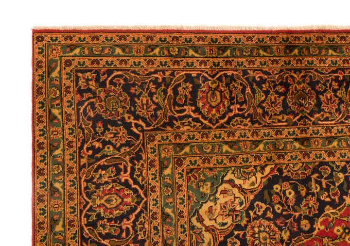 8' 1 x 11' 11 Hand Knotted Kashan Persian Wool Rug