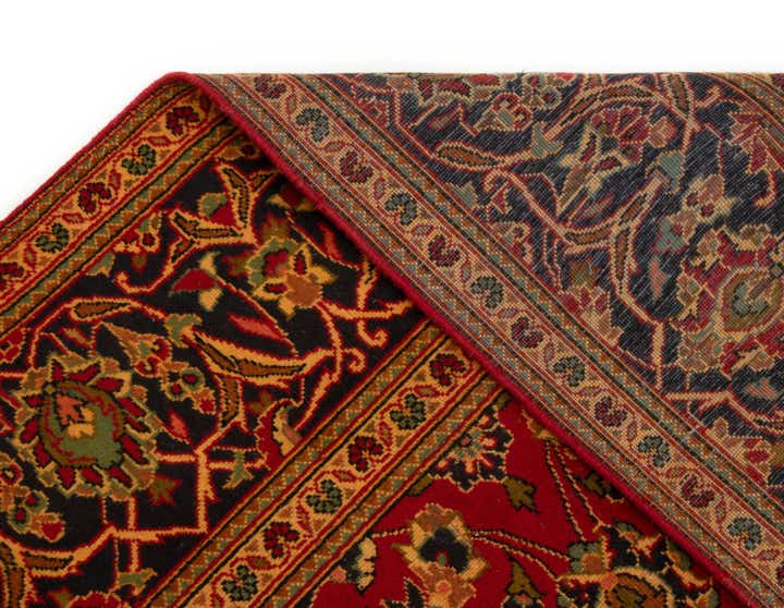 8' 2 x 11' 3 Hand Knotted Kashan Persian Wool Rug