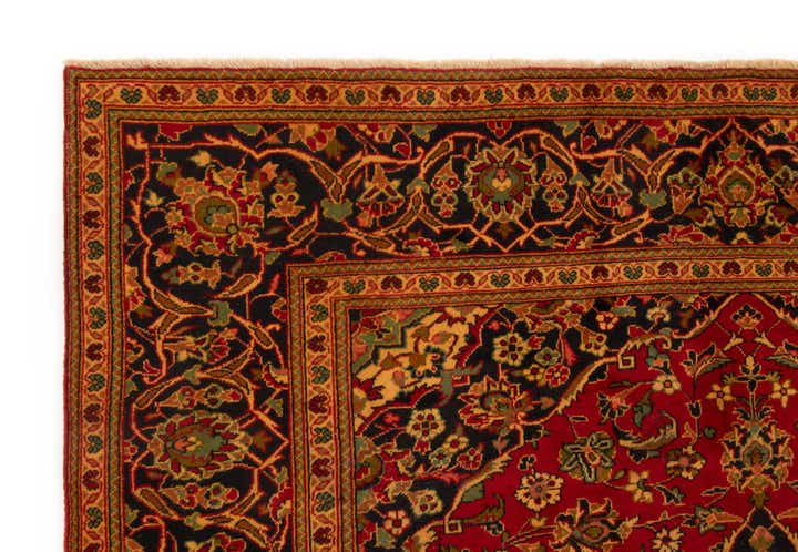 8' 2 x 11' 3 Hand Knotted Kashan Persian Wool Rug
