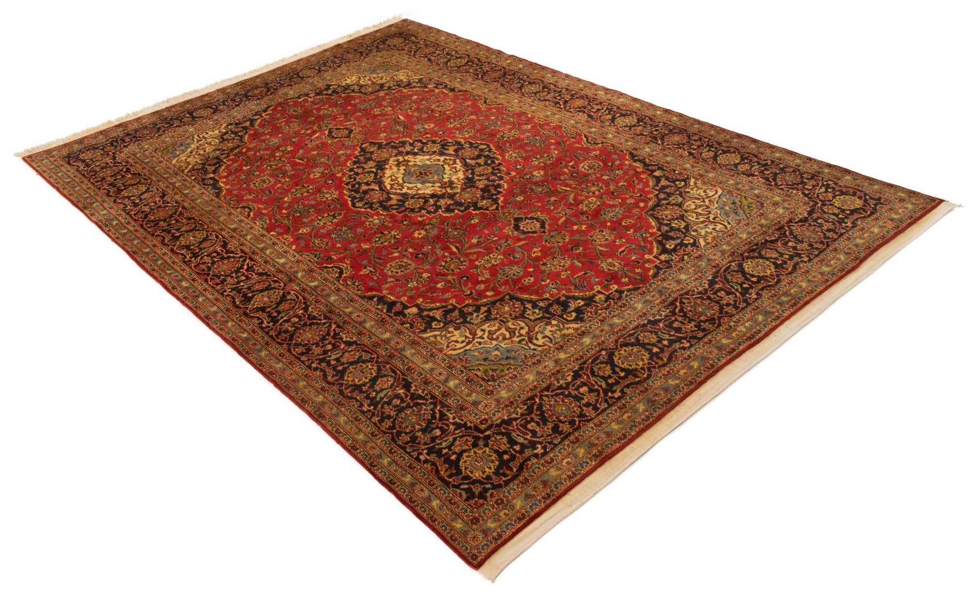 8' 2 x 11' 6 Kashan Wool Rug