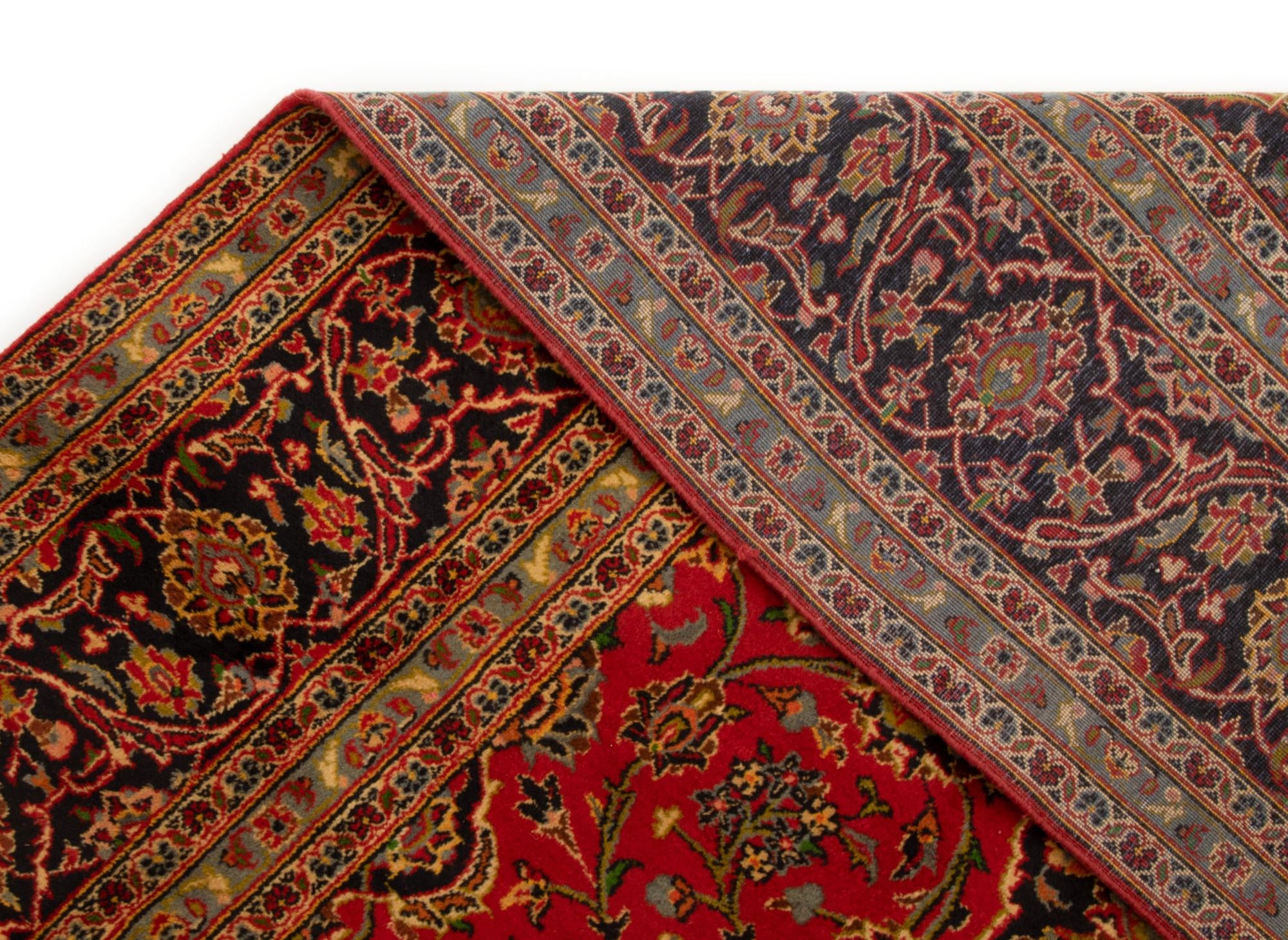 8' 2 x 11' 6 Kashan Wool Rug