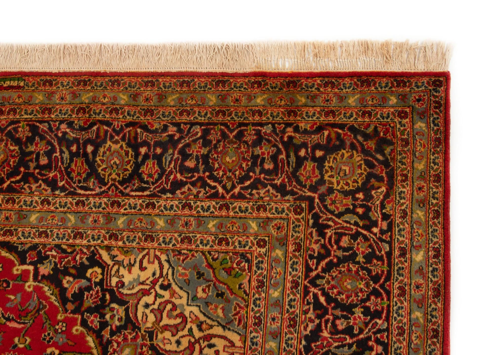 8' 2 x 11' 6 Kashan Wool Rug