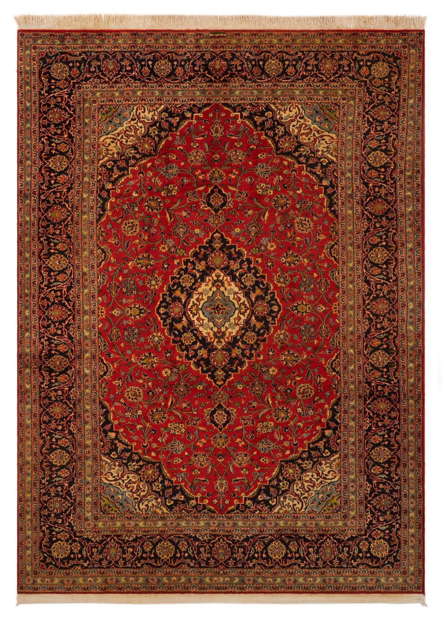 8' 2 x 11' 6 Kashan Wool Rug