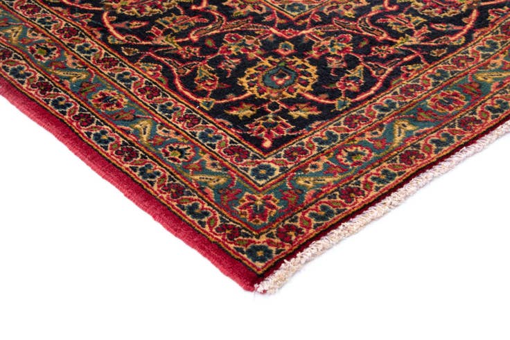 Detail image of 8' x 11' 2 Hand Knotted Kashan Persian Wool Rug