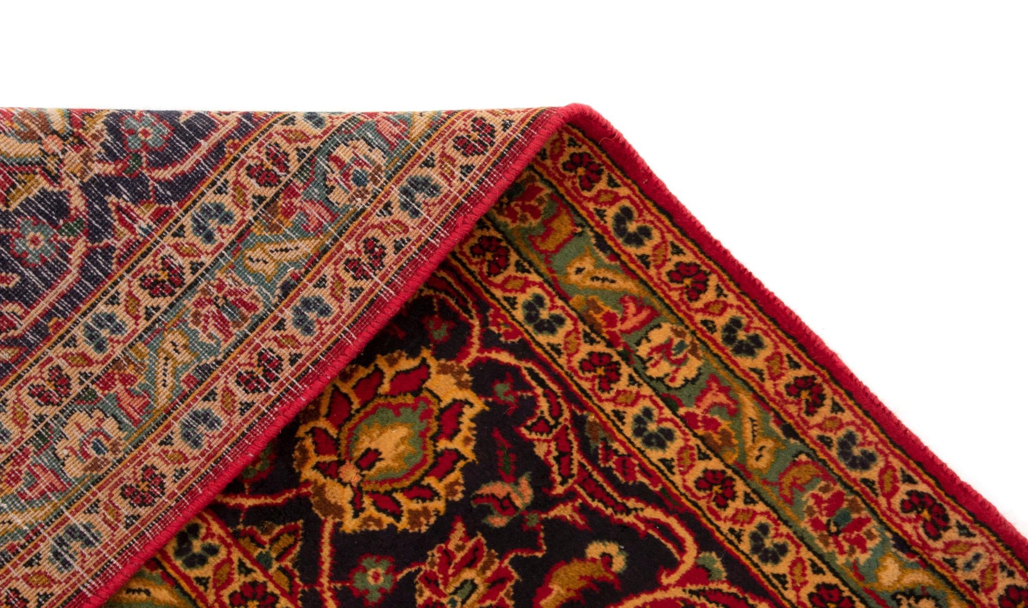 8' 2 x 11' 1 Hand Knotted Kashan Persian Wool Rug