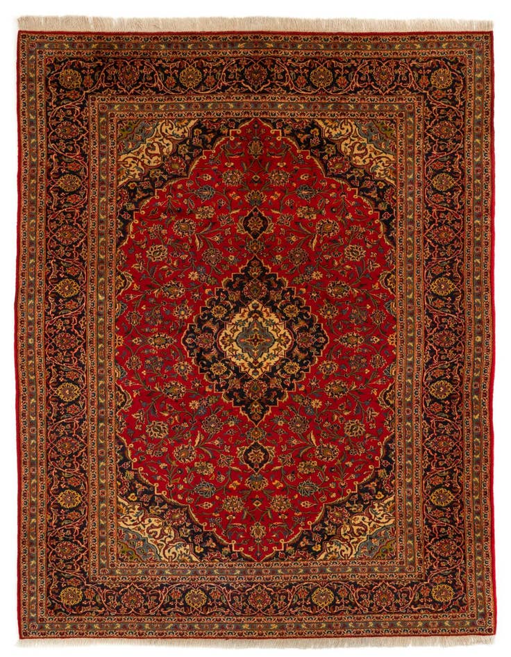 Detail image of 8' x 11' 4 Kashan Wool Rug