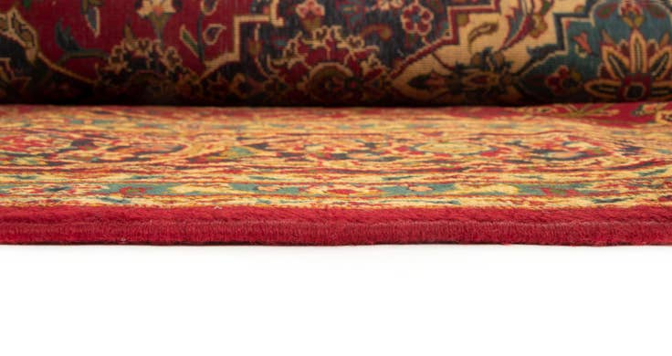Detail image of 7' 10 x 11' 8 Hand Knotted Kashan Persian Wool Rug