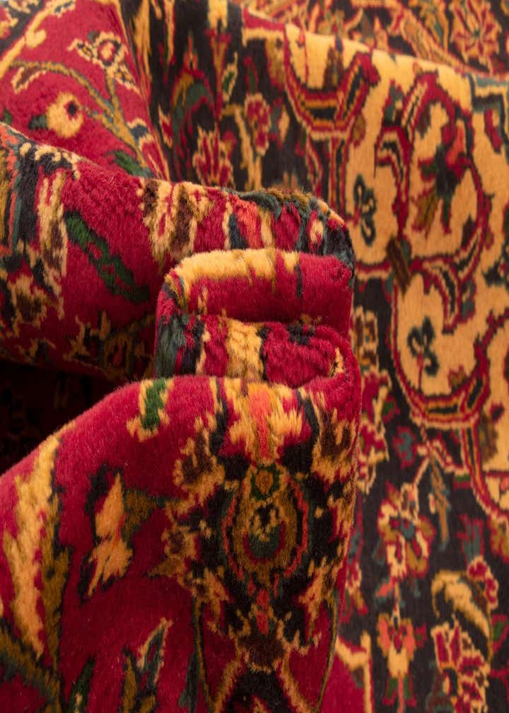 7' 10 x 11' 8 Hand Knotted Kashan Persian Wool Rug