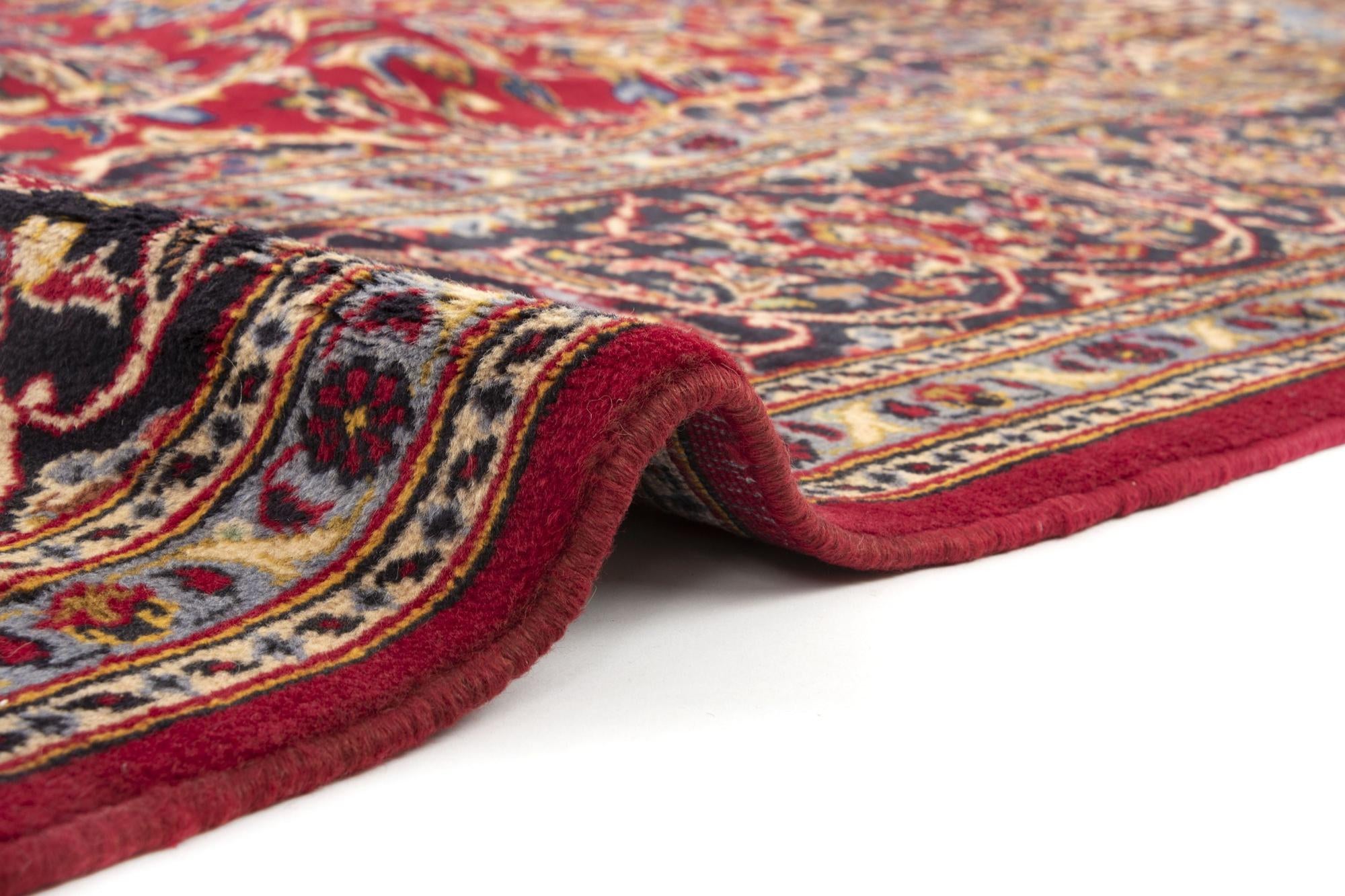 8' 9 x 13' Hand Knotted Kashan Persian Wool Rug
