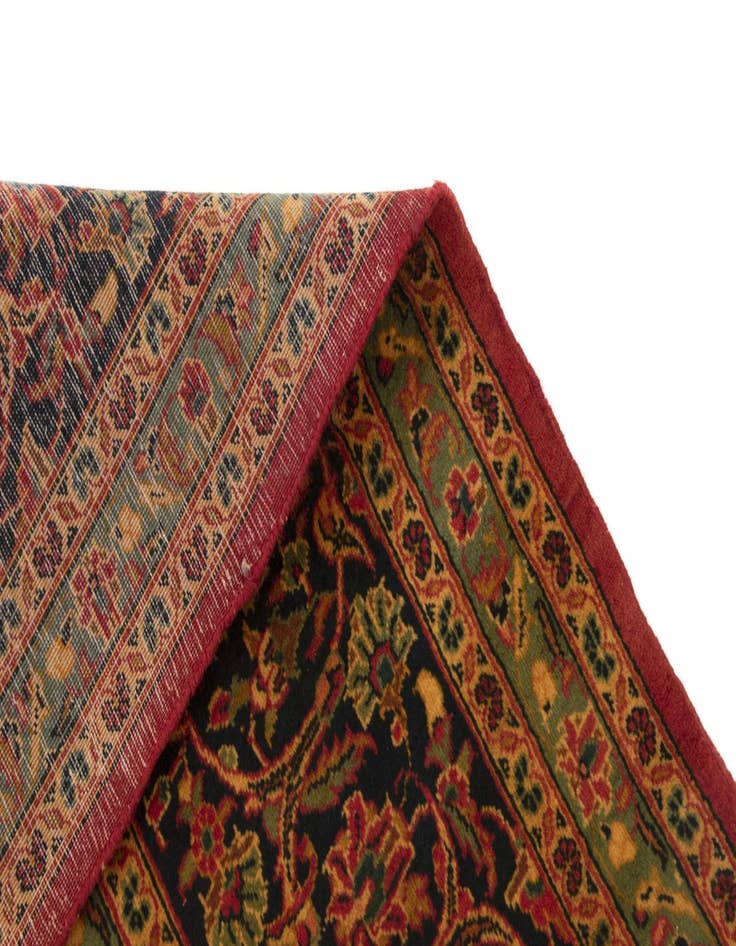 Detail image of 9' 7 x 12' 11 Hand Knotted Kashan Persian Wool Rug