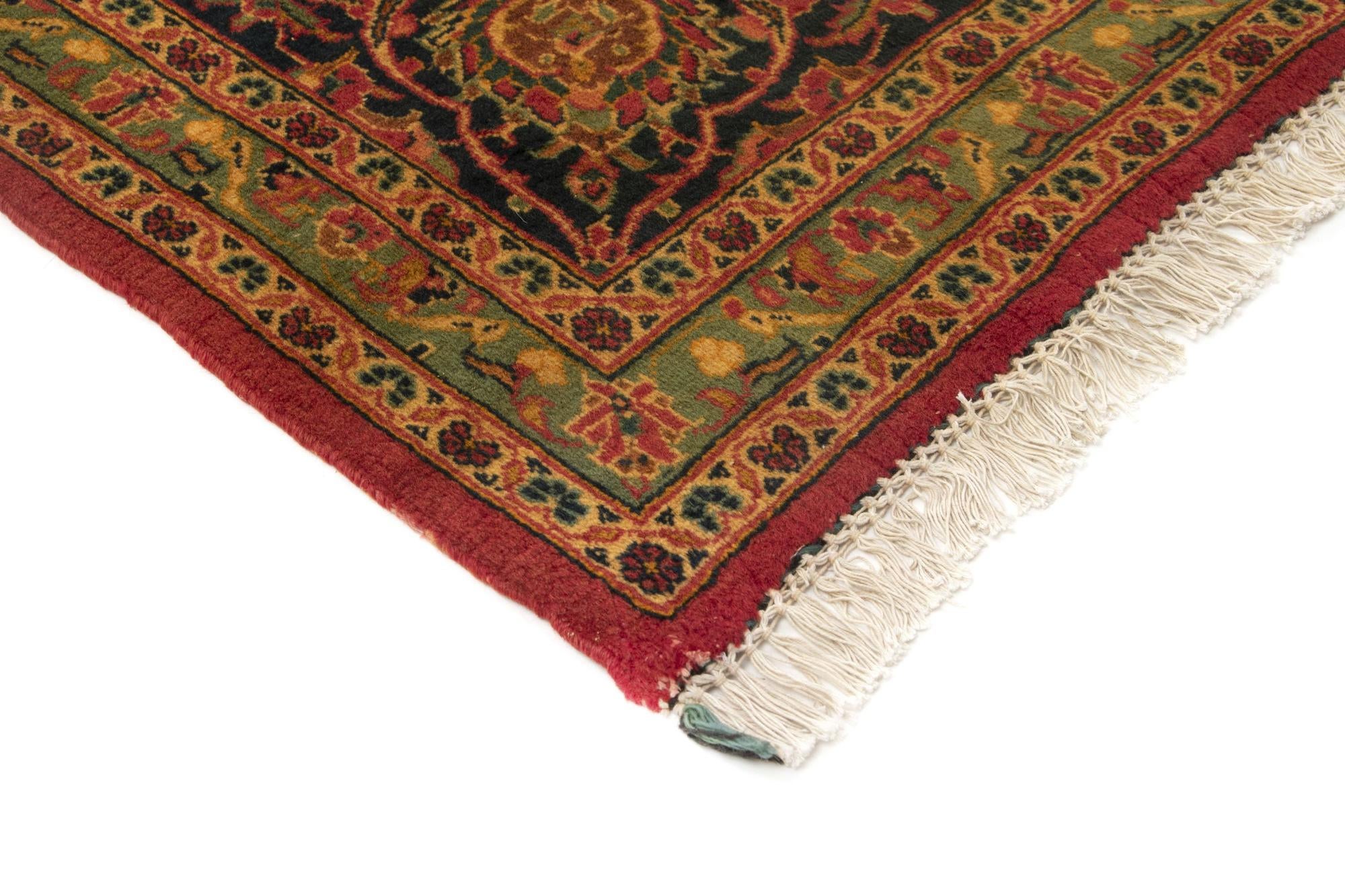 9' 7 x 12' 11 Hand Knotted Kashan Persian Wool Rug
