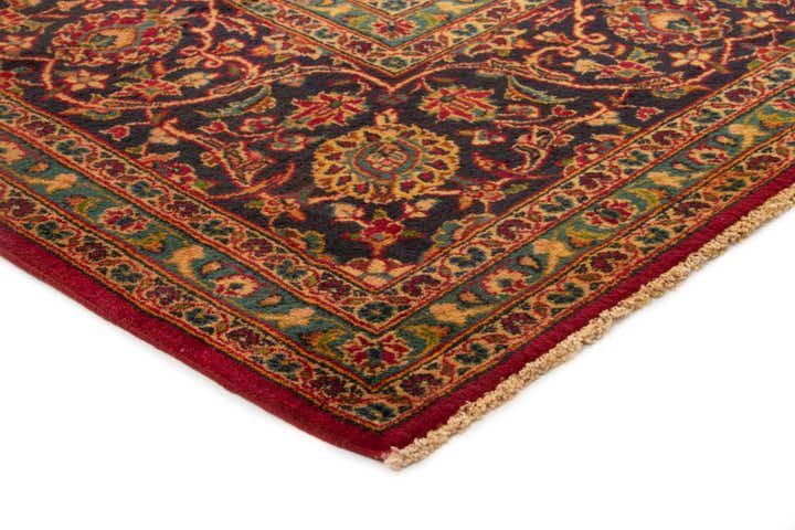 9' 11 x 13' 2 Hand Knotted Kashan Persian Wool Rug