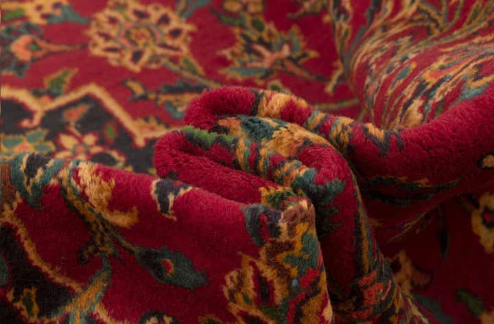 9' 11 x 13' 2 Hand Knotted Kashan Persian Wool Rug