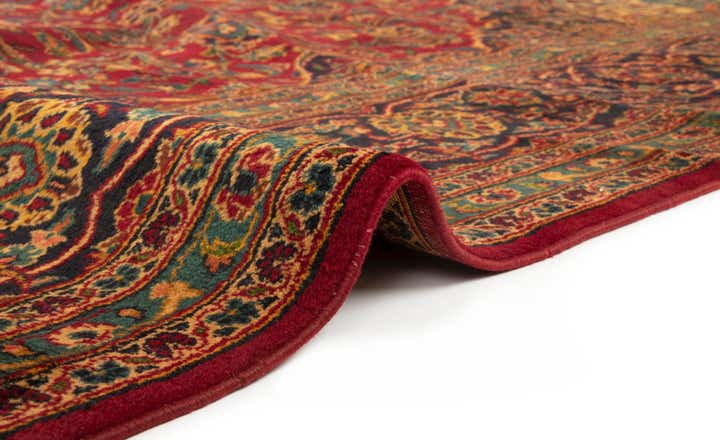 9' 11 x 13' 2 Hand Knotted Kashan Persian Wool Rug