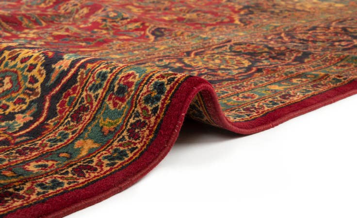 Detail image of 9' 11 x 13' 2 Hand Knotted Kashan Persian Wool Rug
