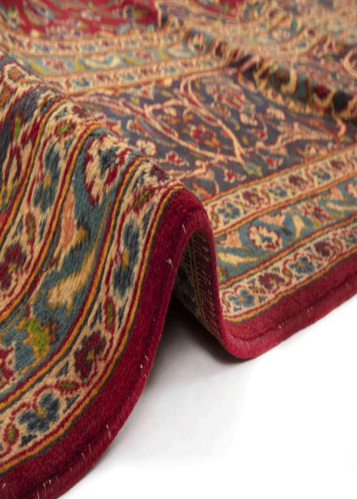 9' 11 x 13' 3 Hand Knotted Kashan Persian Rug