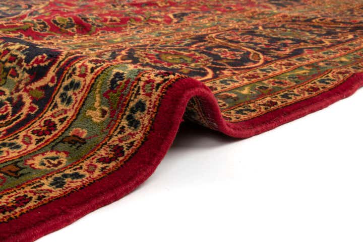 9' 7 x 13' 5 Hand Knotted Kashan Persian Wool Rug