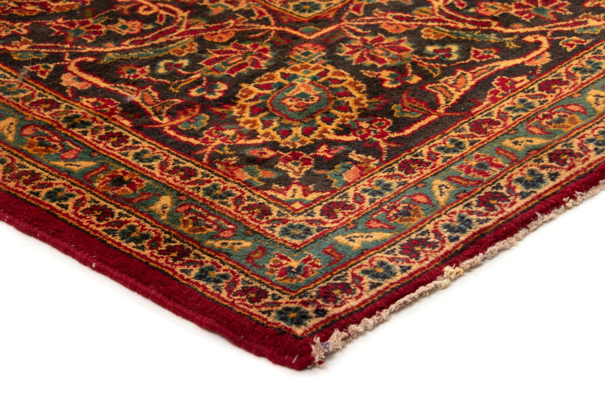 10' x 13' 1 Hand Knotted Kashan Persian Wool Rug