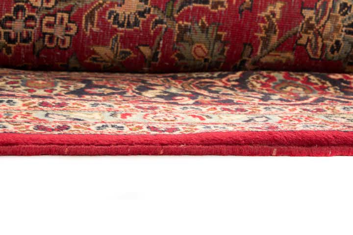 9' 7 x 12' 11 Hand Knotted Kashan Persian Wool Rug