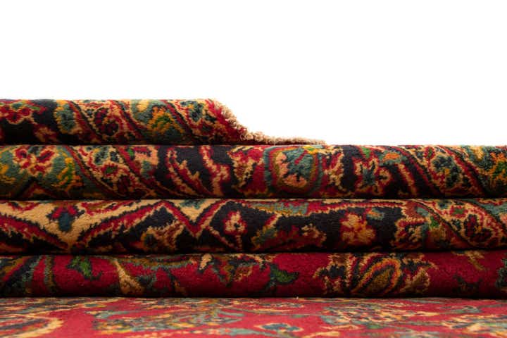 9' 5 x 12' 10 Hand Knotted Kashan Persian Rug