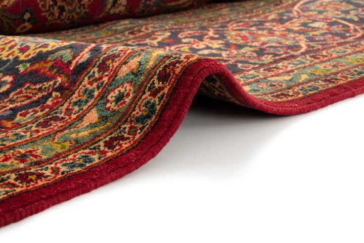Detail image of 9' 5 x 12' 10 Hand Knotted Kashan Persian Rug