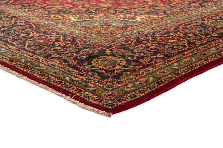 9' 5 x 12' 10 Hand Knotted Kashan Persian Rug