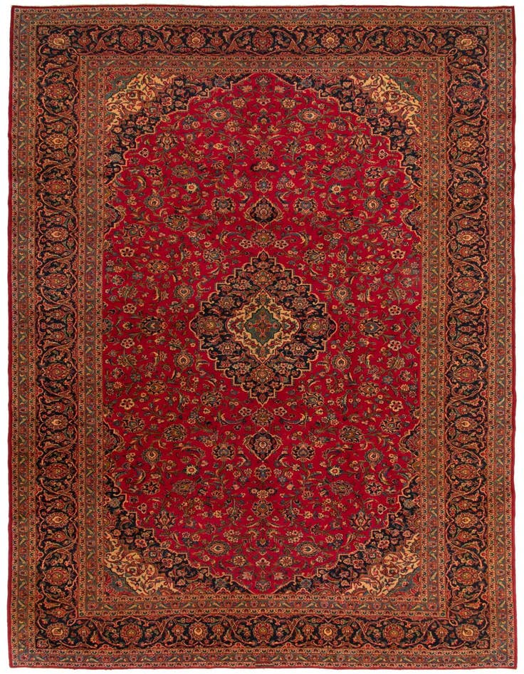 Detail image of 10' x 16' 3 Kashan Rug