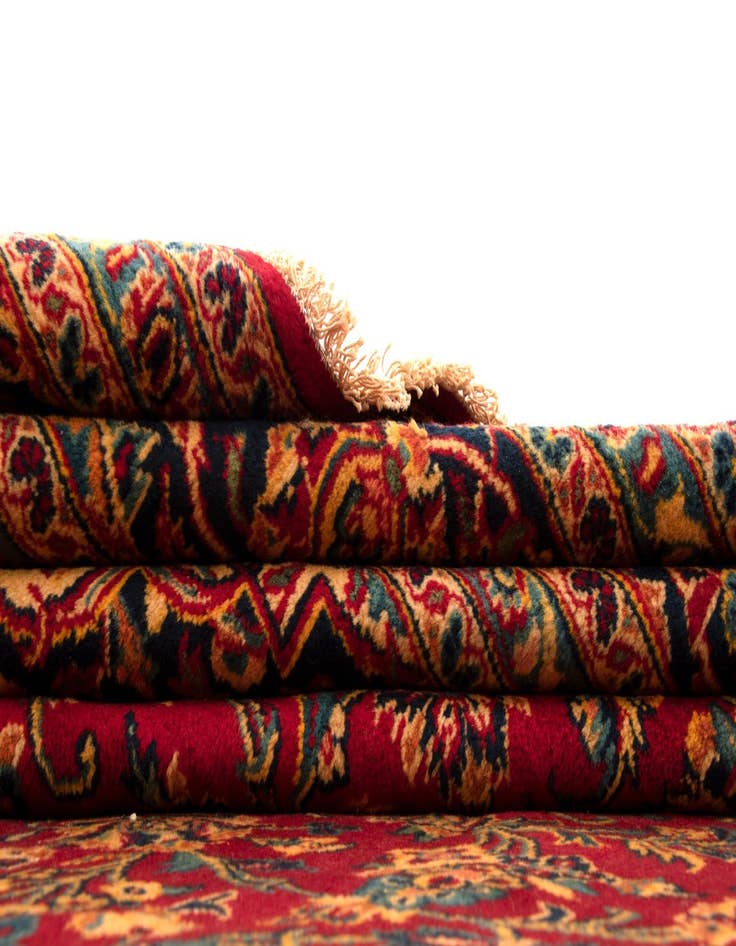 Detail image of 9' 9 x 12' 10 Hand Knotted Kashan Persian Rug
