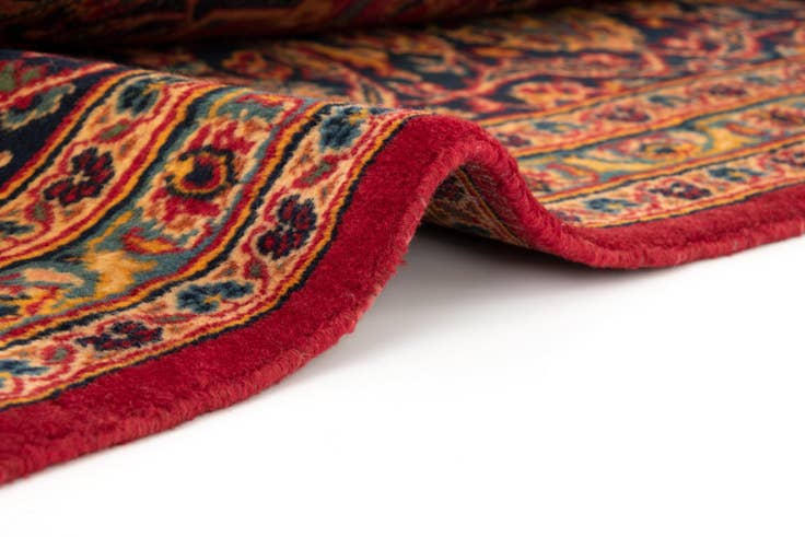 Detail image of 9' 9 x 12' 10 Hand Knotted Kashan Persian Rug
