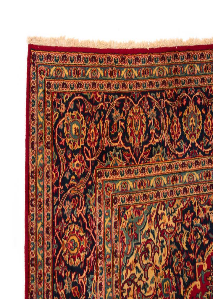 9' 9 x 12' 10 Hand Knotted Kashan Persian Rug