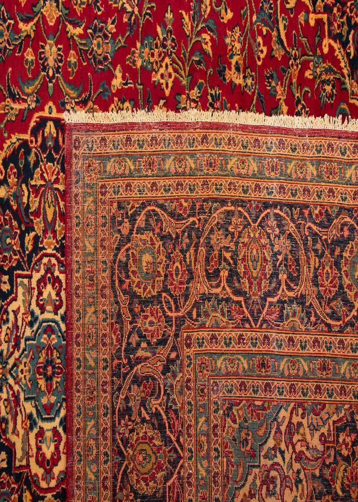 9' 9 x 12' 10 Hand Knotted Kashan Persian Rug