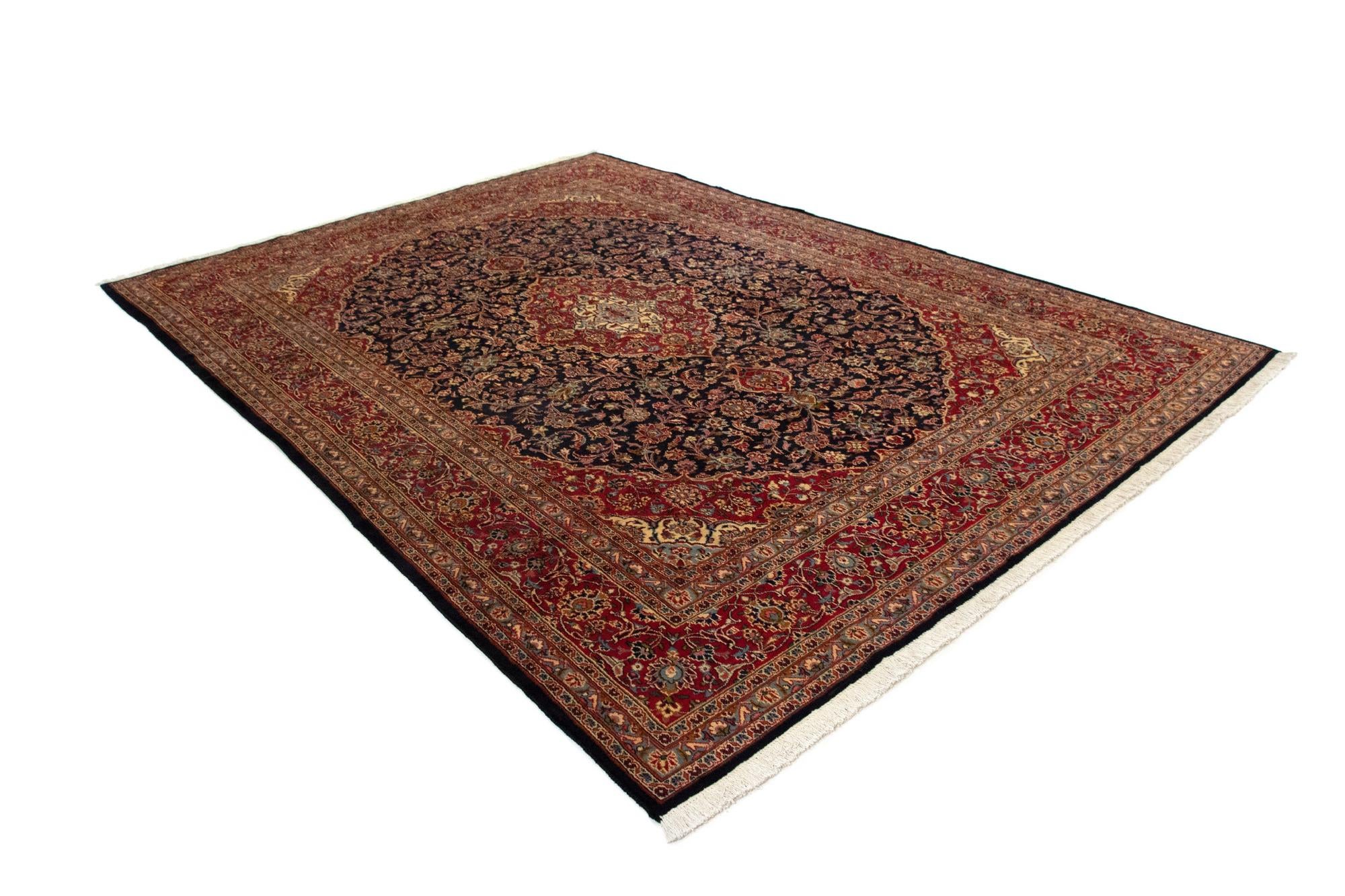 9' 7 x 13' 2 Hand Knotted Kashan Persian Rug