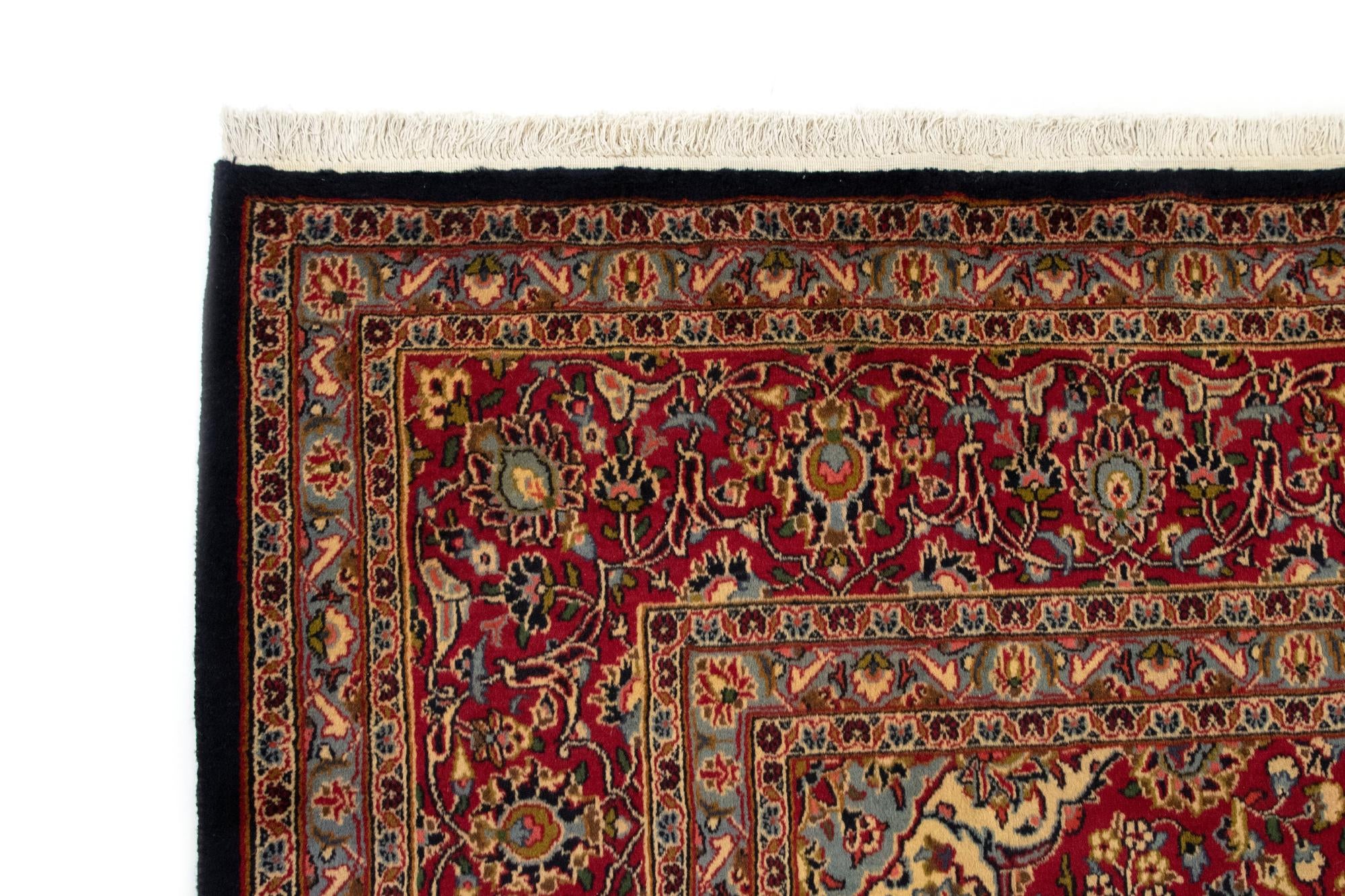 9' 7 x 13' 2 Hand Knotted Kashan Persian Rug