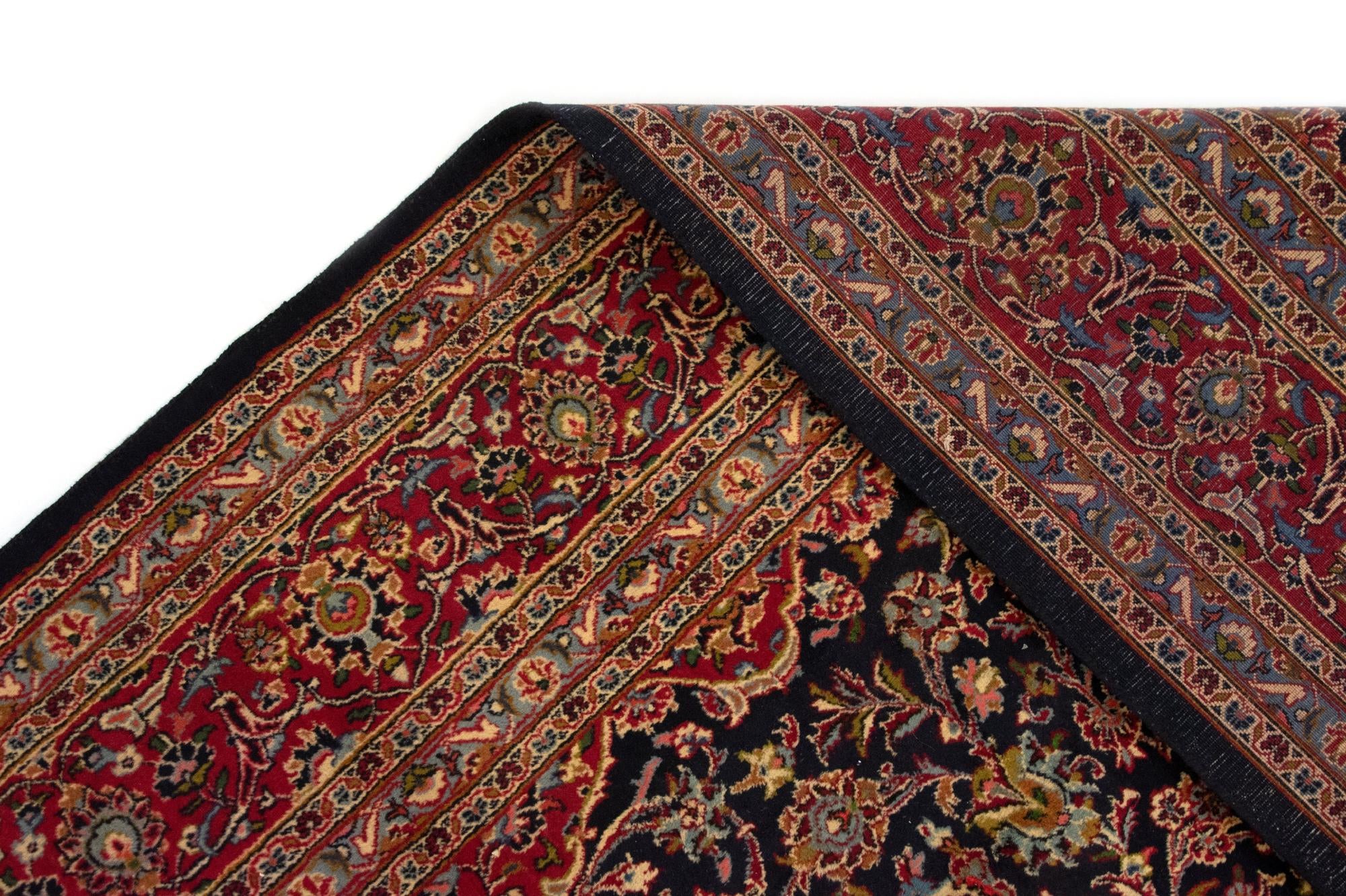 9' 7 x 13' 2 Hand Knotted Kashan Persian Rug
