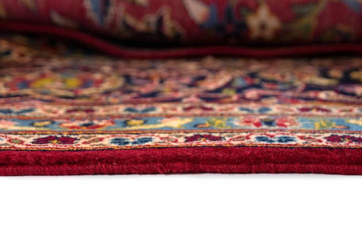 9' 7 x 13' 2 Hand Knotted Kashan Persian Wool Rug