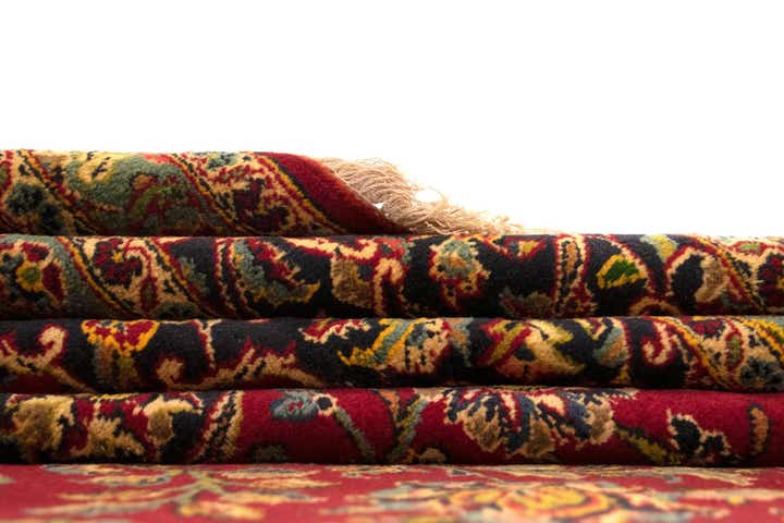 9' 11 x 12' 10 Hand Knotted Kashan Persian Wool Rug