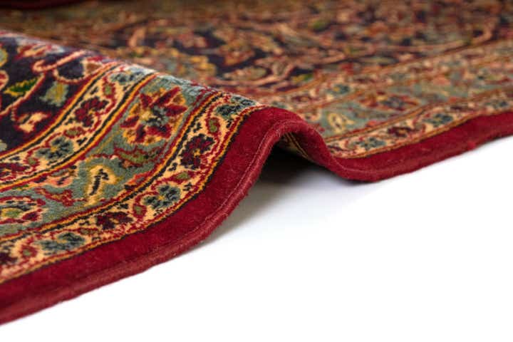 9' 11 x 12' 10 Hand Knotted Kashan Persian Wool Rug