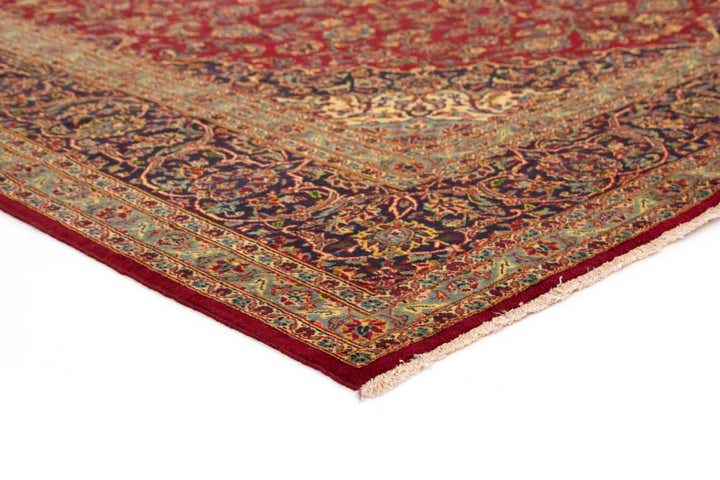 9' 11 x 12' 10 Hand Knotted Kashan Persian Wool Rug