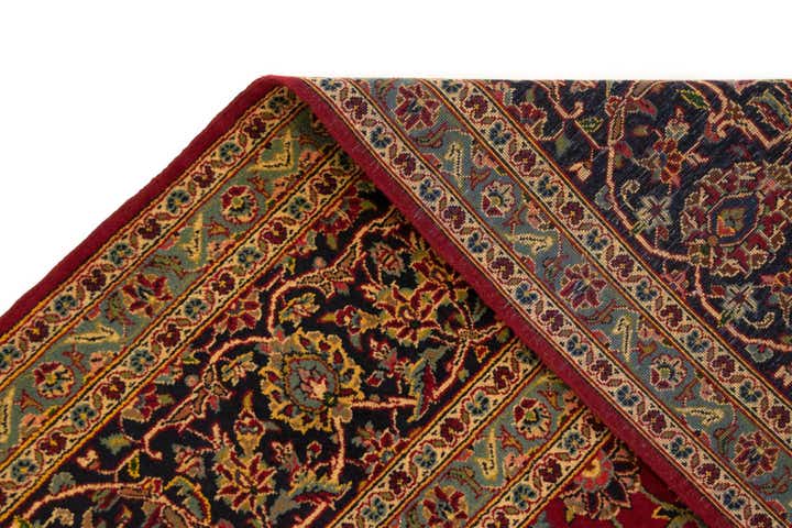9' 11 x 12' 10 Hand Knotted Kashan Persian Wool Rug
