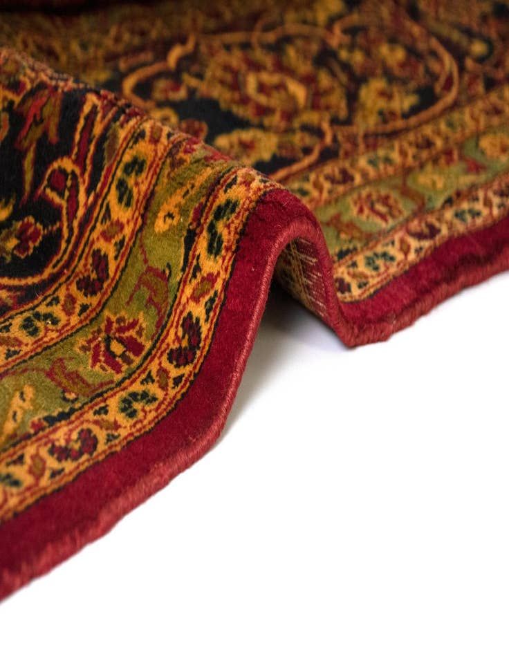 Detail image of 9' 5 x 14' 2 Hand Knotted Kashan Persian Wool Rug