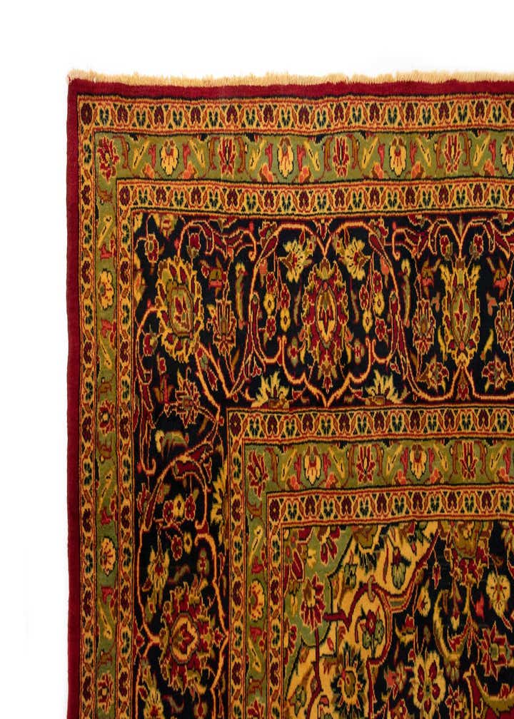 9' 5 x 14' 2 Hand Knotted Kashan Persian Wool Rug