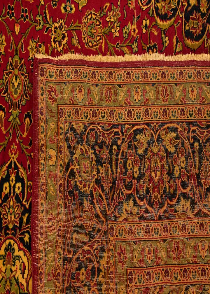 9' 5 x 14' 2 Hand Knotted Kashan Persian Wool Rug