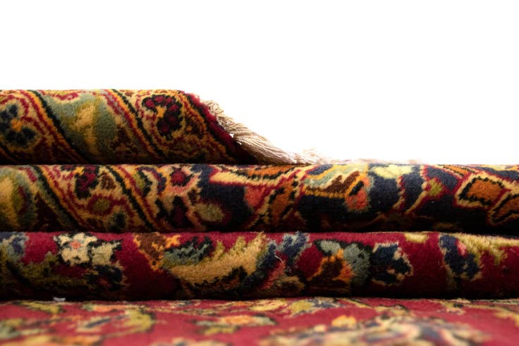 Detail image of 8' 4 x 12' 6 Hand Knotted Kashan Persian Wool Rug