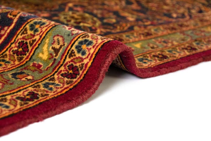 Detail image of 8' 4 x 12' 6 Hand Knotted Kashan Persian Wool Rug