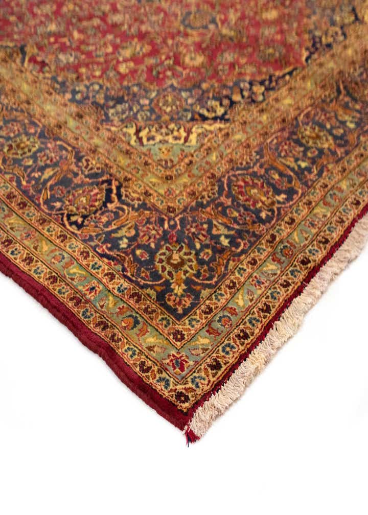 8' 4 x 12' 6 Hand Knotted Kashan Persian Wool Rug