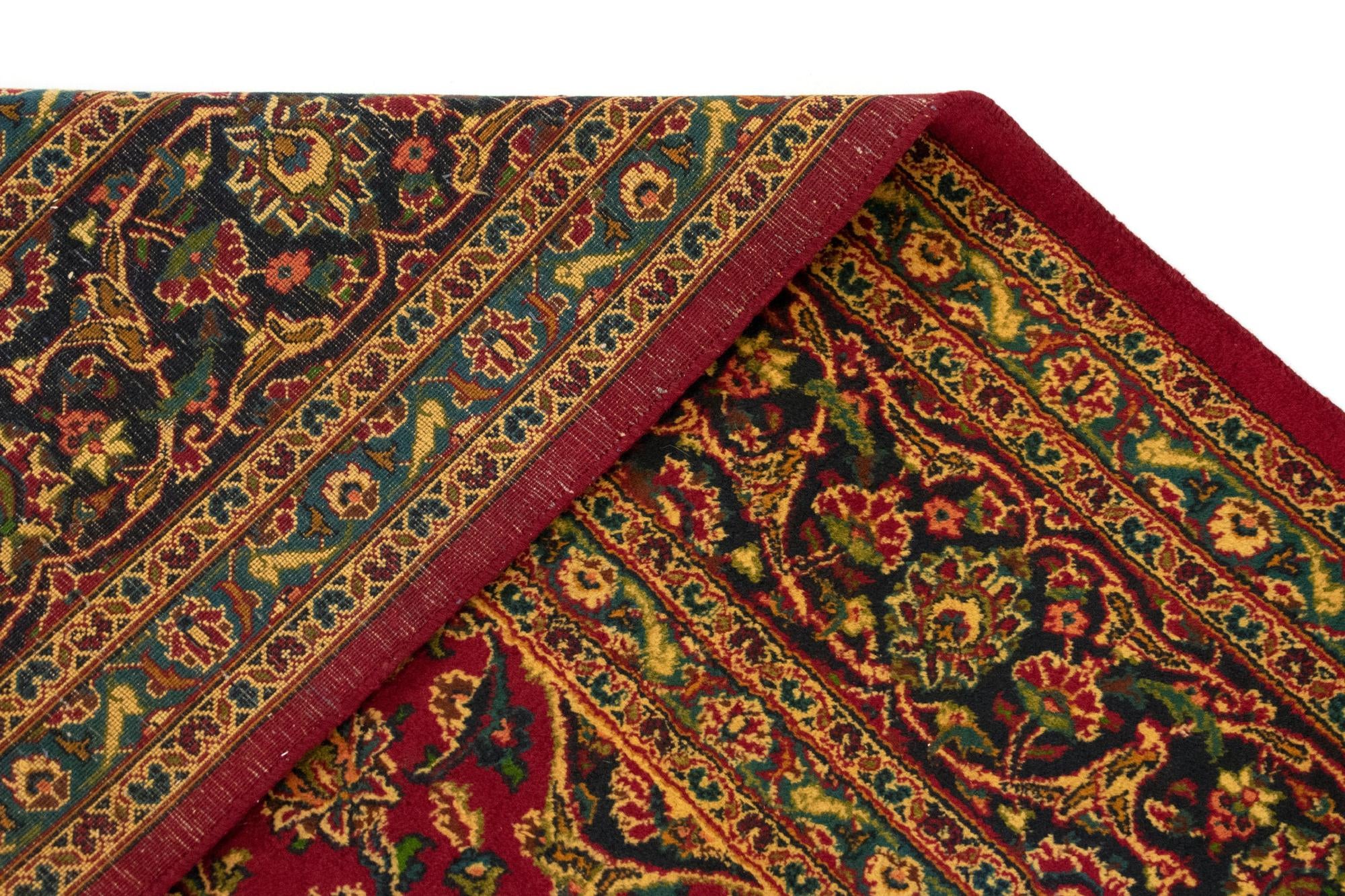9' 7 x 12' 6 Hand Knotted Kashan Persian Wool Rug