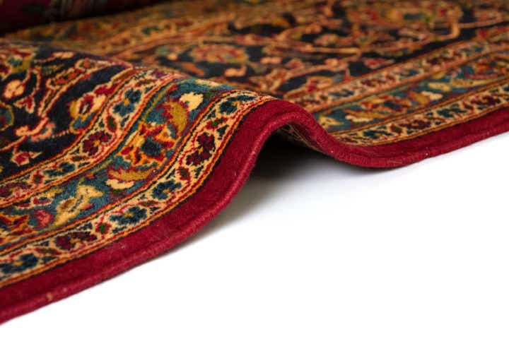 9' 9 x 13' 5 Hand Knotted Kashan Persian Rug