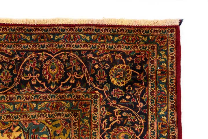 9' 9 x 13' 5 Hand Knotted Kashan Persian Rug