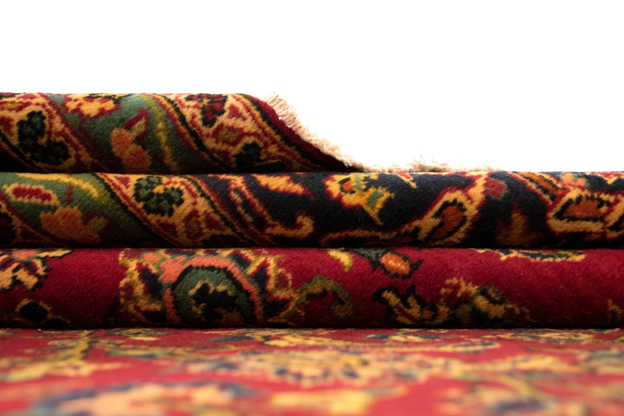 9' 5 x 12' 11 Hand Knotted Kashan Persian Rug
