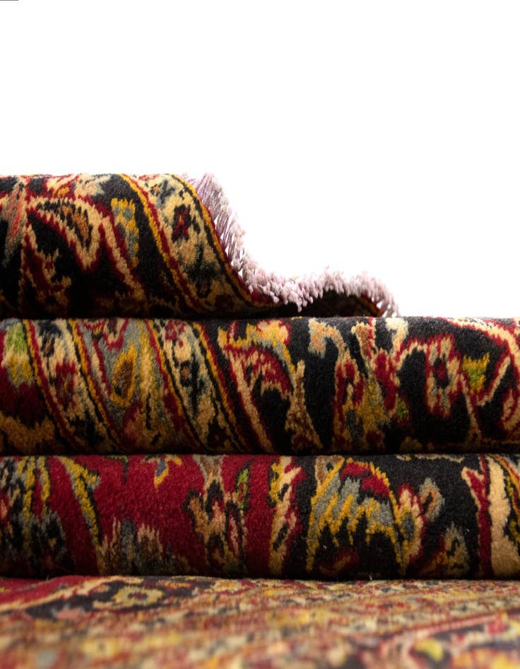 Detail image of 6' x 9' 7  Hand Knotted Kashan Persian Wool Rug